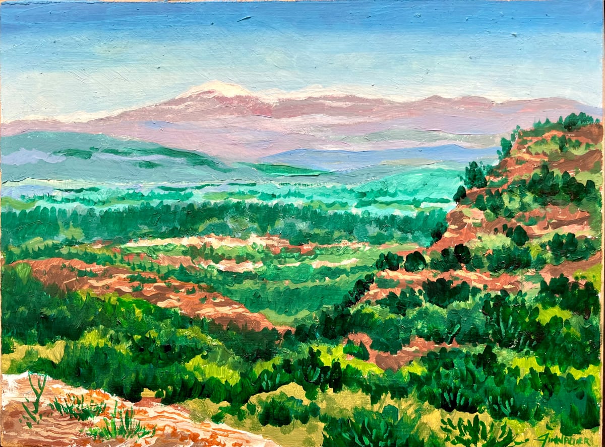White Rock Canyon by Jim Walther  Image: A view from way out at the very end of Aqua Fria Rd in Santa Fe looking into the Canyon