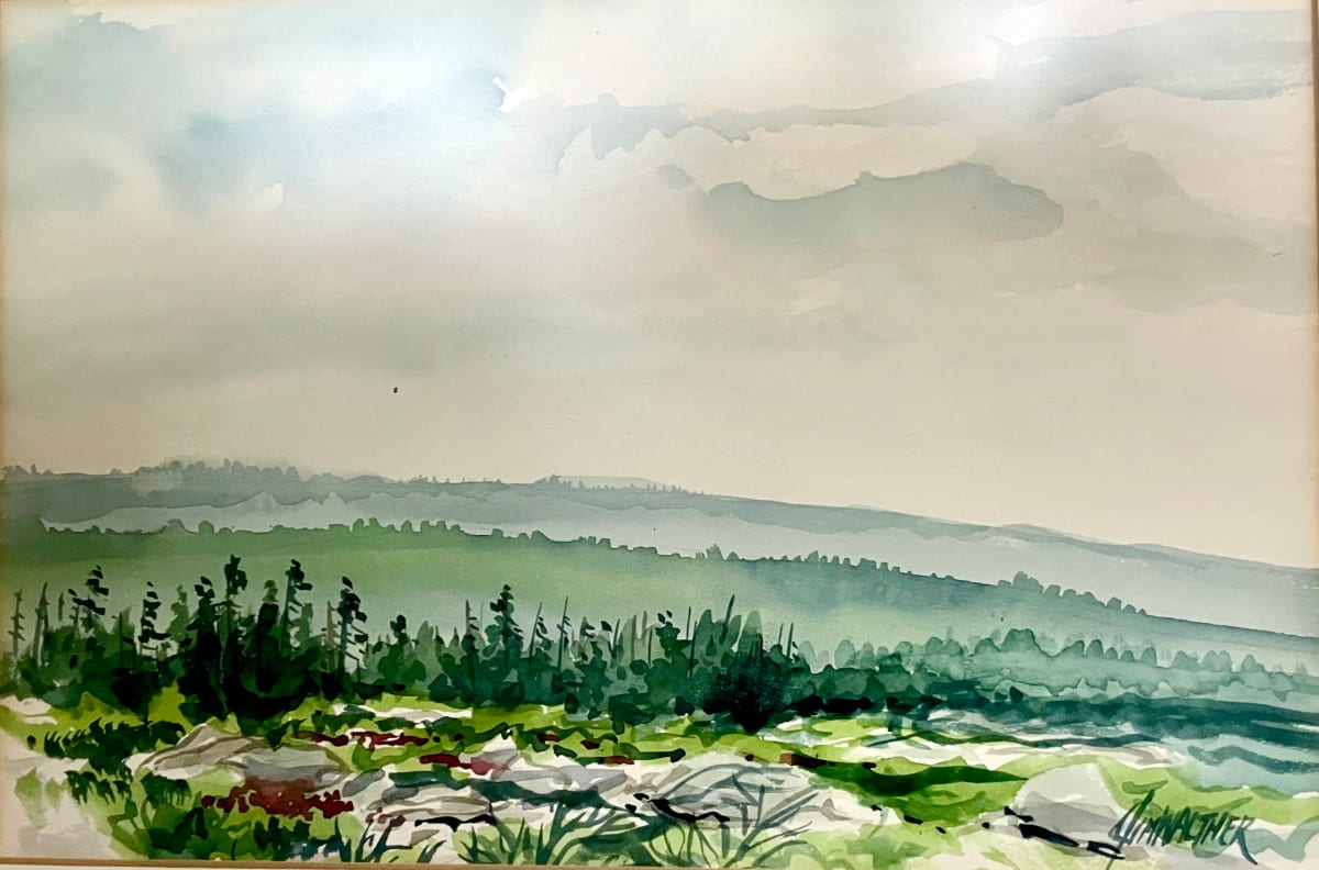 Snowshoe Mountain  View by Jim Walther  Image: A painting of the high Allegheny mountains and Cheat River Mountain area in West Virginia.