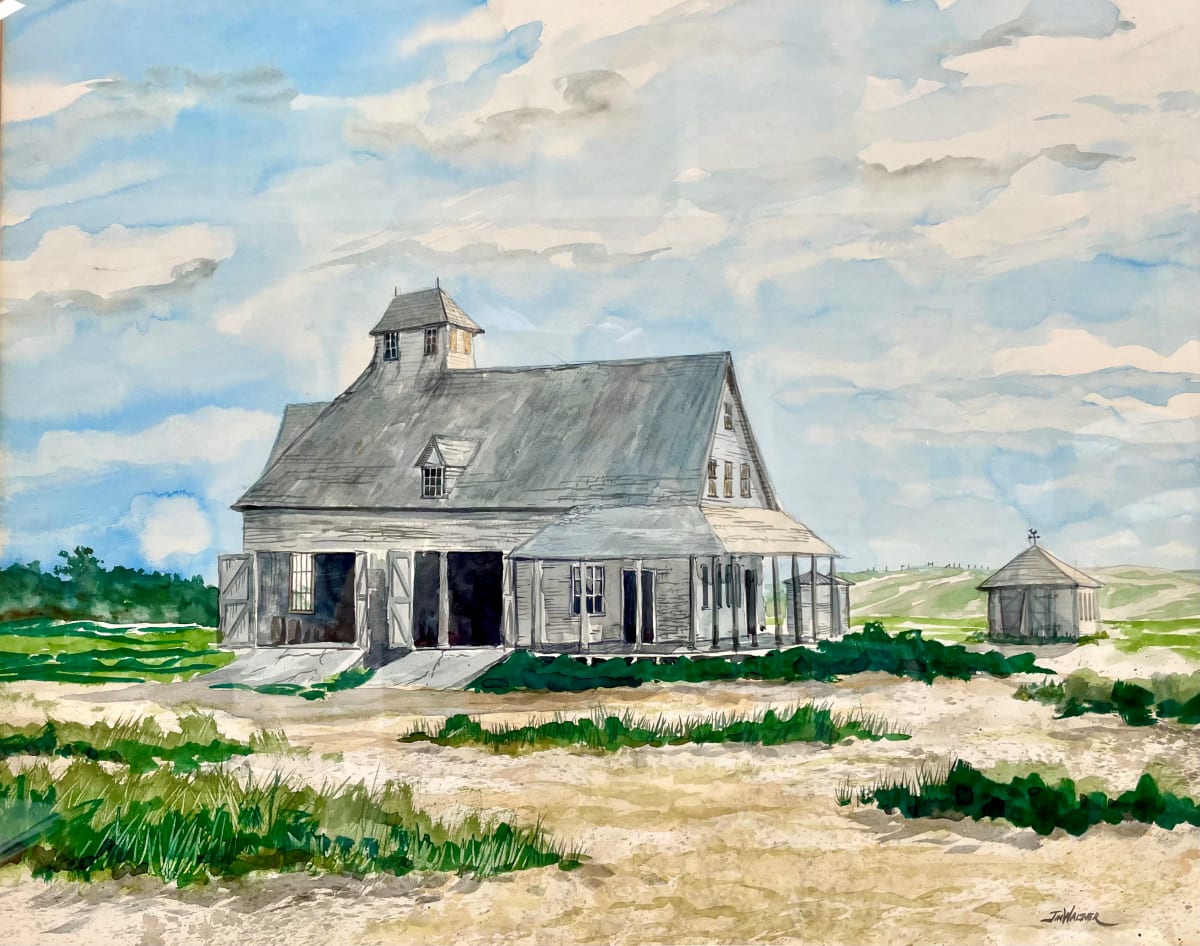 Caffey's Inlet Lifesaving Station by Jim Walther  Image: This is the historic Caffey's Inlet Lifesaving Station on the northern Outer Banks of North Carolina. 