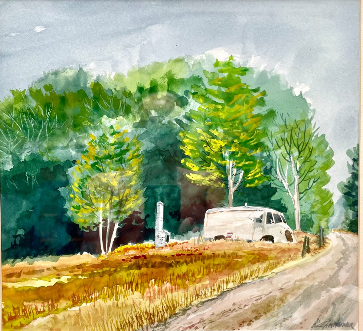 Campgrounds of the Past by Jim Walther  Image: I cam upon an old family campsite and camper created from an early ice cream truck at mile marker #9 on the gravel road winding to Spruce Knob, WV, the highest point in the state.