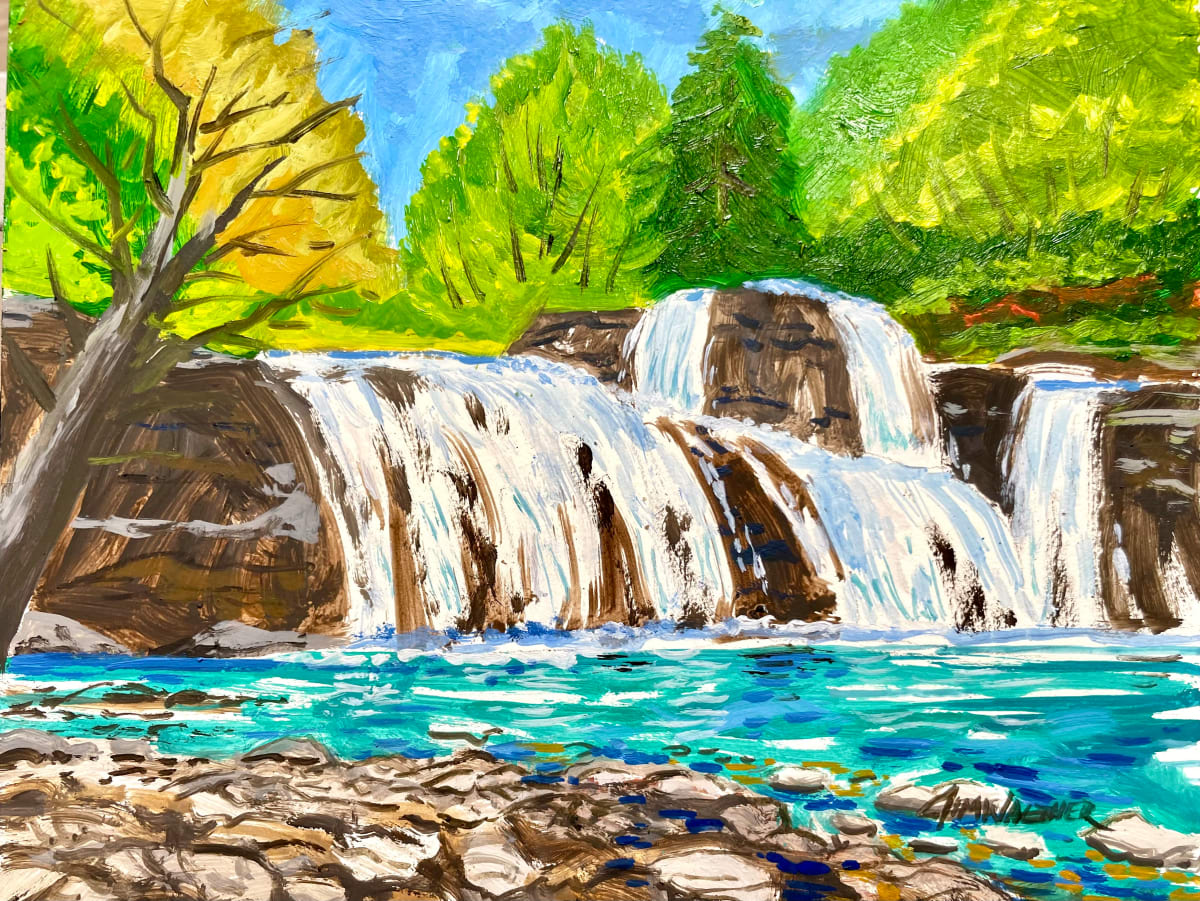 Brush Creek Falls by Jim Walther  Image: Brush Creek Falls in  Camp Creek State Park, WV. #4 in a series West Virginia Waterfalls.