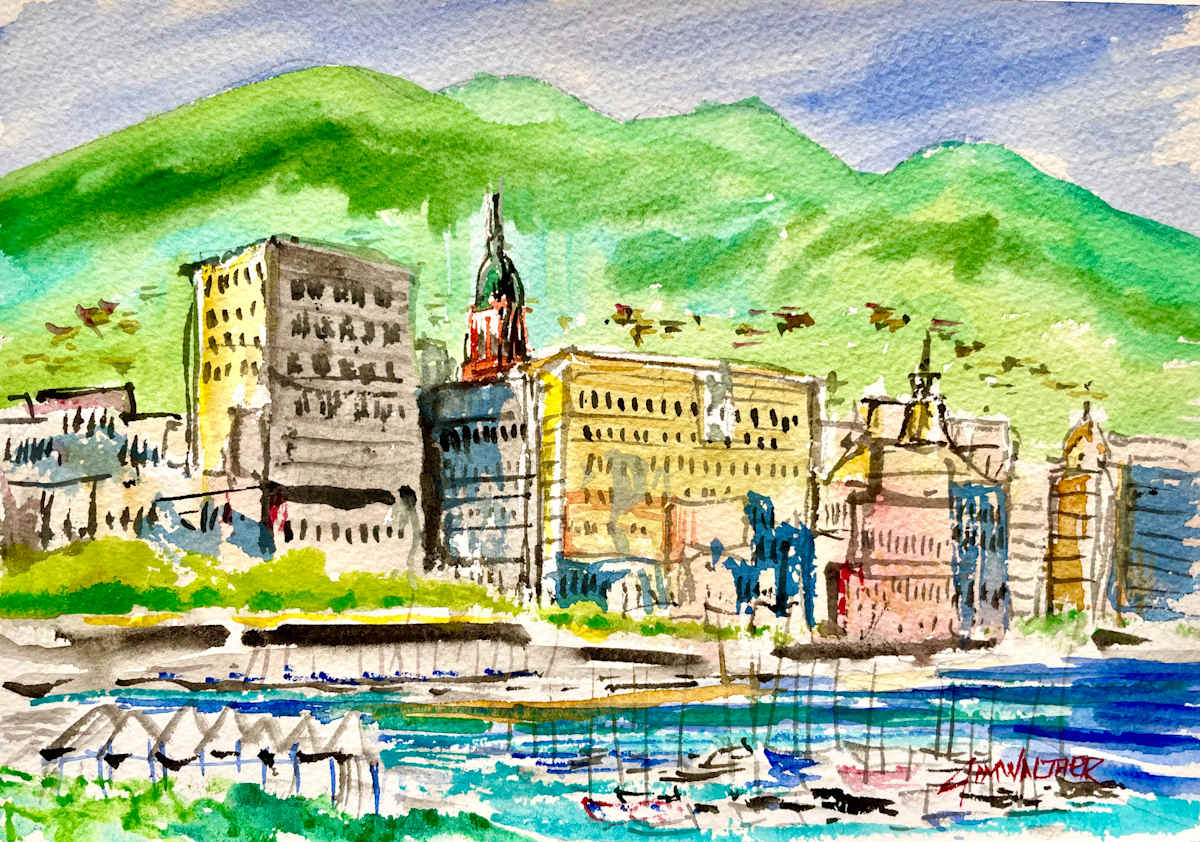 Rapallo, Italy by Jim Walther  Image: The beautiful port town of Rapallo
