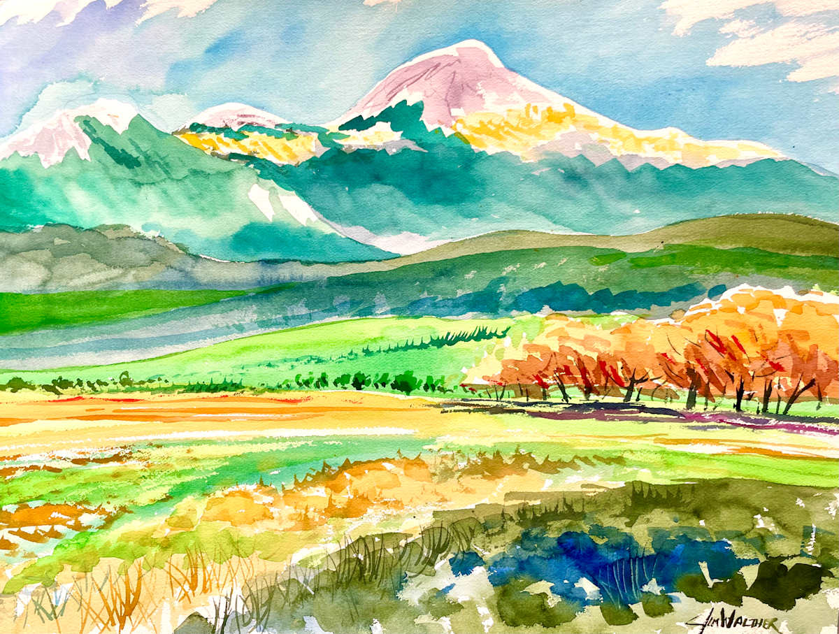 Pueblo Peak, Taos NM by Jim Walther  Image: A favorite subject, Pueblo Peak in Taos.