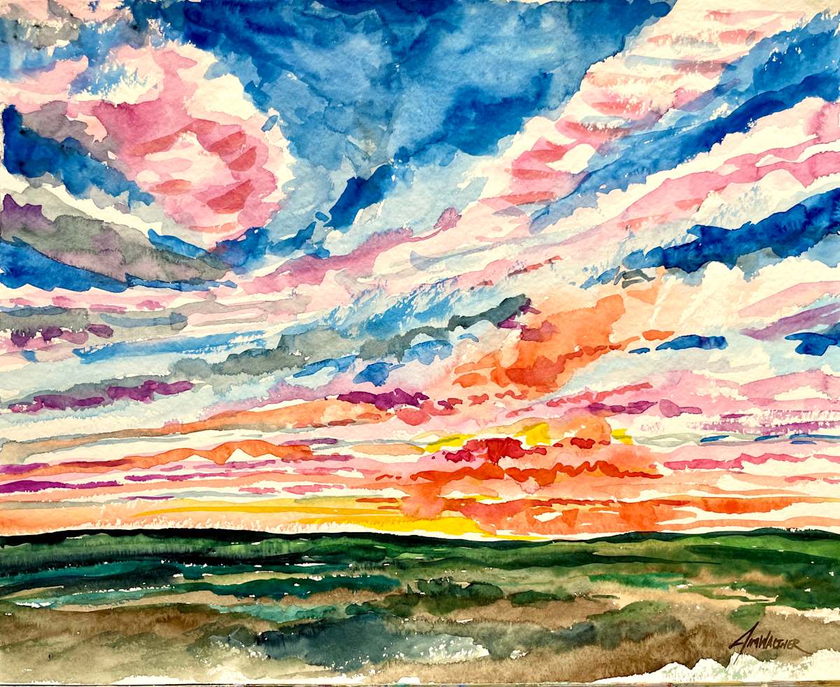Bernalillo Sunset by Jim Walther  Image: A view from Placitas, NM