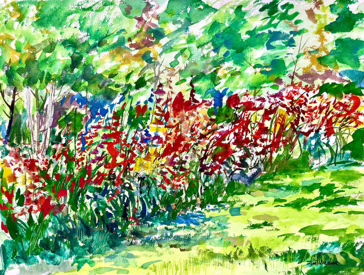 Madge's Backyard by Jim Walther  Image: Painted in the backyard on Tremont St. in South Charleston, WV.