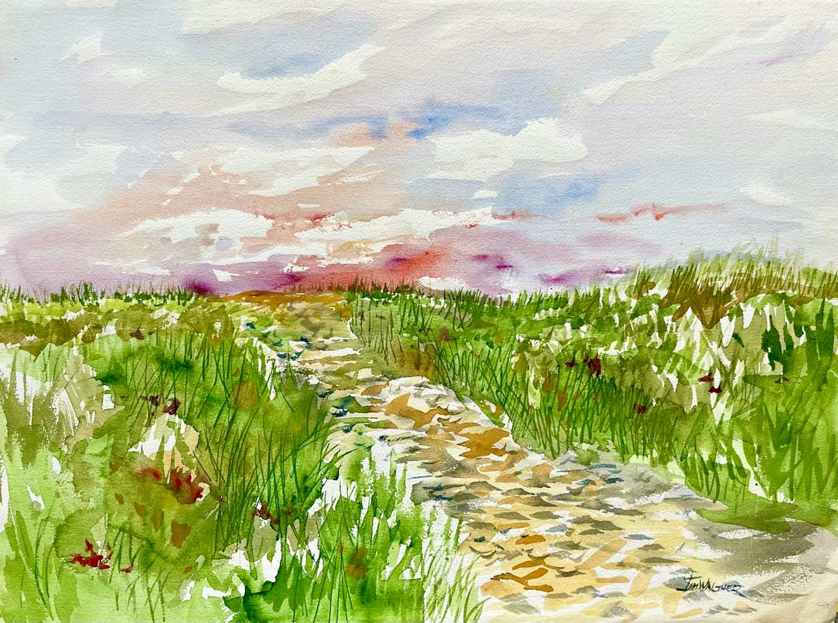 Ocracoke Beach Morning by Jim Walther  Image: Painted during a vacation trip to the Outer Banks after college.