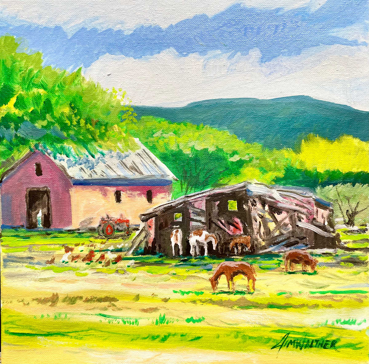 High Road Farm by Jim Walther  Image: On the high road near the Rio Penasco