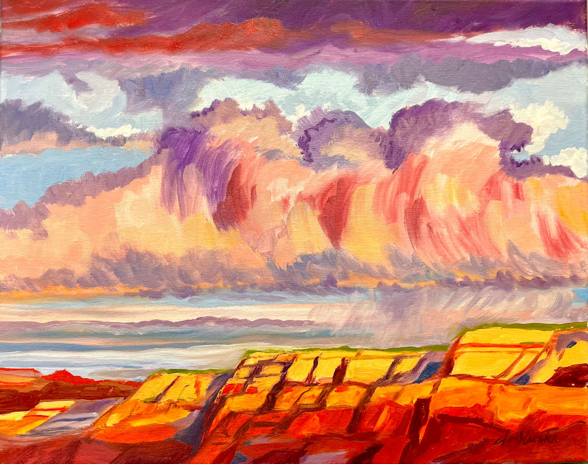 Grand Canyon Storm by Jim Walther  Image: Painted for my nephew Will Richardson for the occasion of his marriage to Val Pabon.