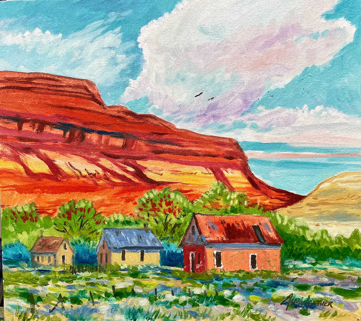 Afternoon in Coyote, NM by Jim Walther  Image: On the old road above Abiquiu Lake in the village of Coyote.