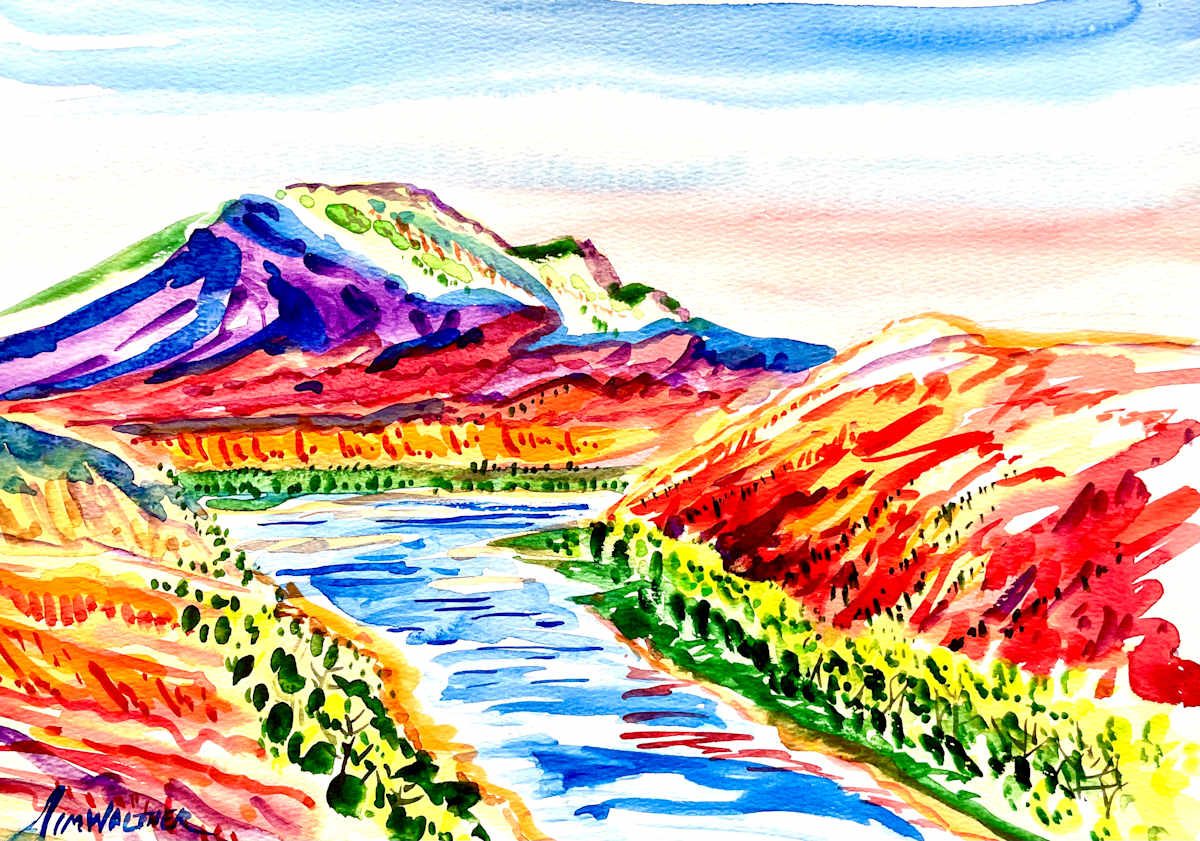 Rio Chama by Jim Walther  Image: The dazzling Rio Chama canyon