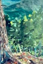 Cheat River Overlook by Jim Walther  Image: Painting of the canyon near Albright WV