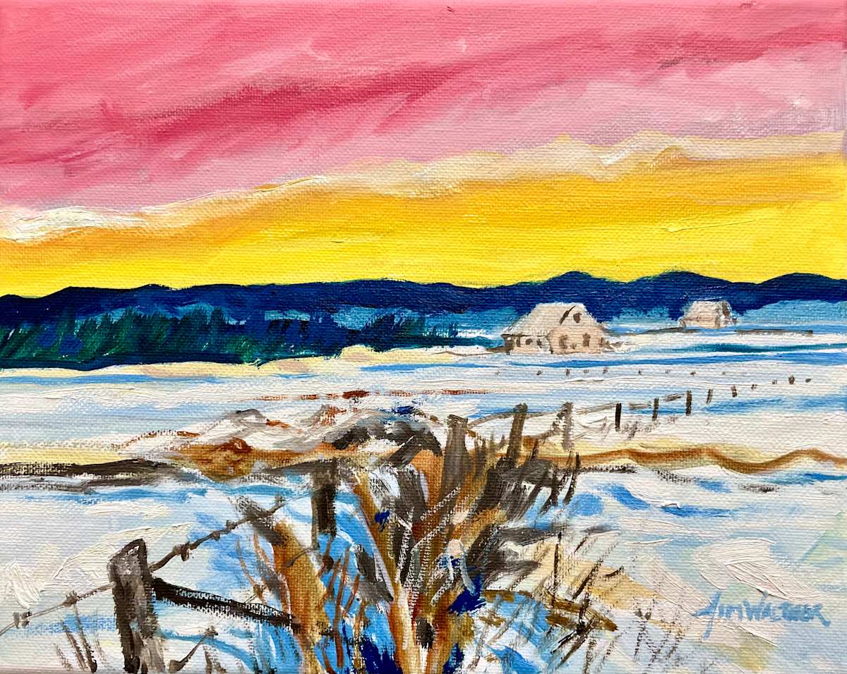 Good Fences....... by Jim Walther  Image: Fences and the range go together to make for good neighbors.