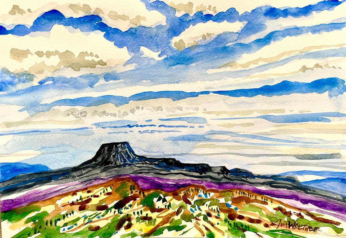 Pedernal Majesty by Jim Walther  Image: The iconic formation Cerro Pedernal looms over the northern New Mexico highlands.