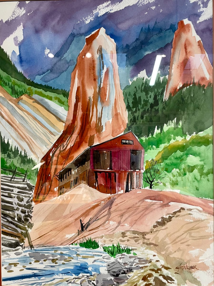 Creede Mine by Jim Walther  Image: Along the Bachelor Loop above Creede CO.