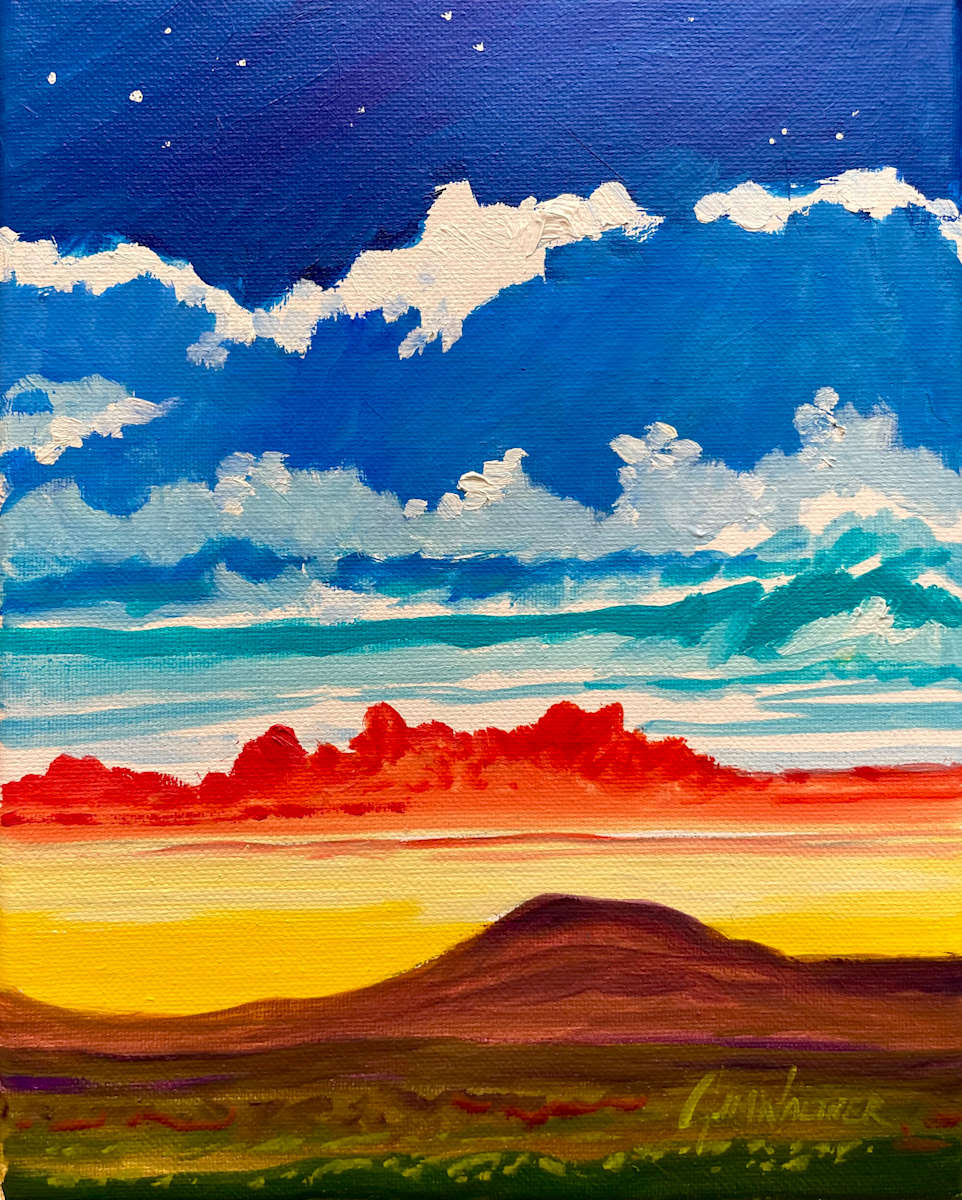 Stars Come Out Over Hatch by Jim Walther  Image: The evening starts as the stars appear over Hatch, chile capital of the world.