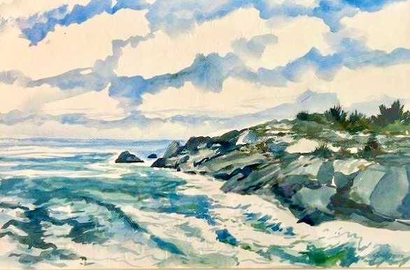 Ogunquit Surf by Jim Walther  Image: On the rugged Maine seacoast.