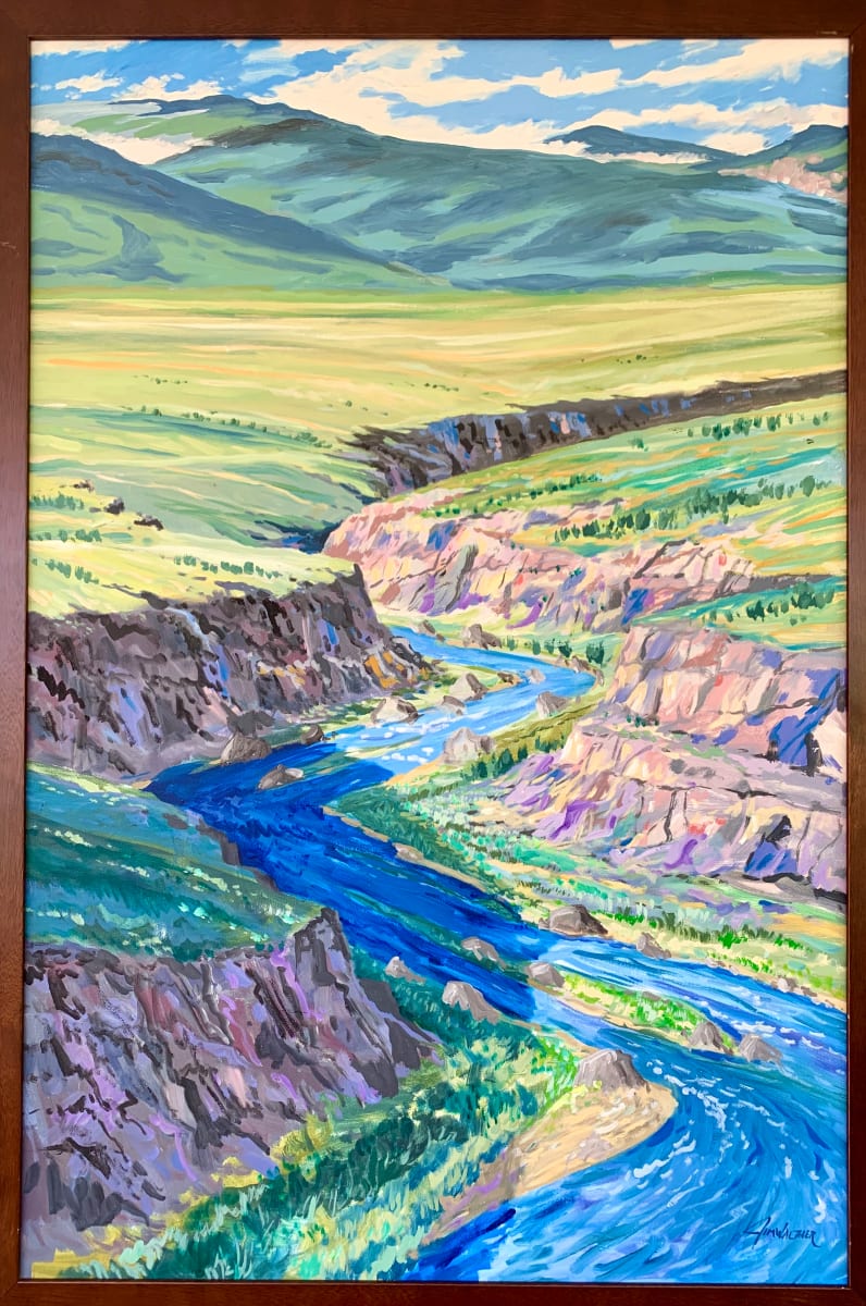 Summer Gorge by Jim Walther  Image: The Rio Grande as it crosses into Colorado
