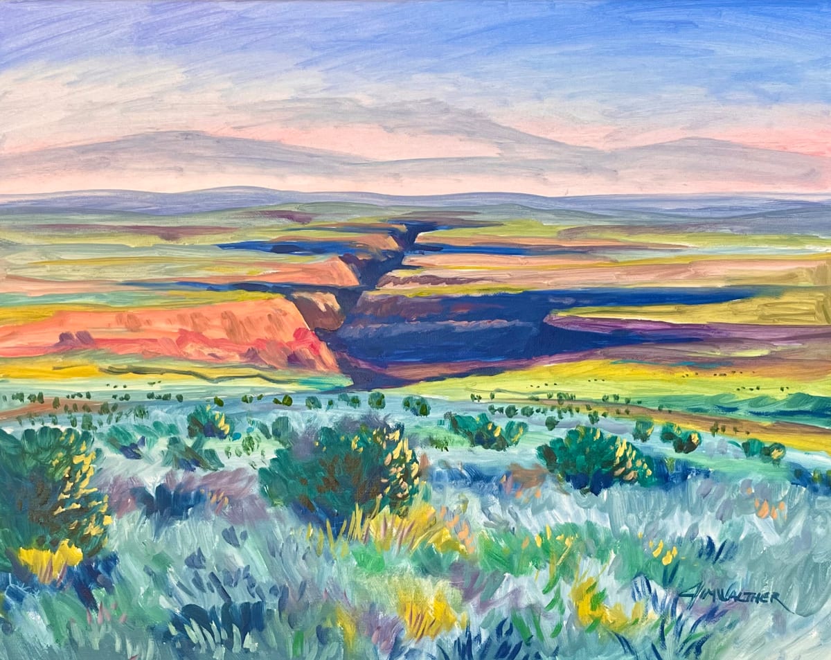 Shadows in the Taos Gorge by Jim Walther  Image: Capturing the shadows on an afternoon