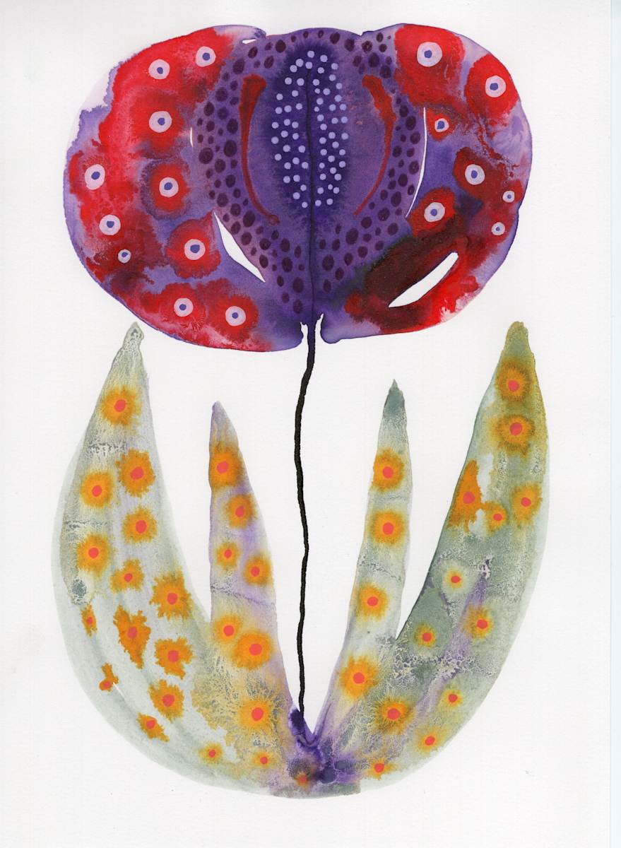 Single Flower Botanical by kelly mccallum 