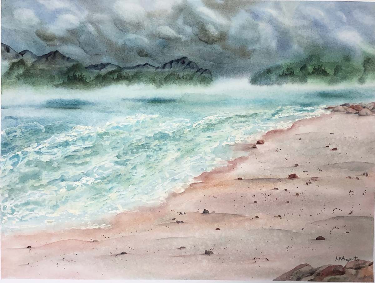Stormy Beach by Lisa Amport 