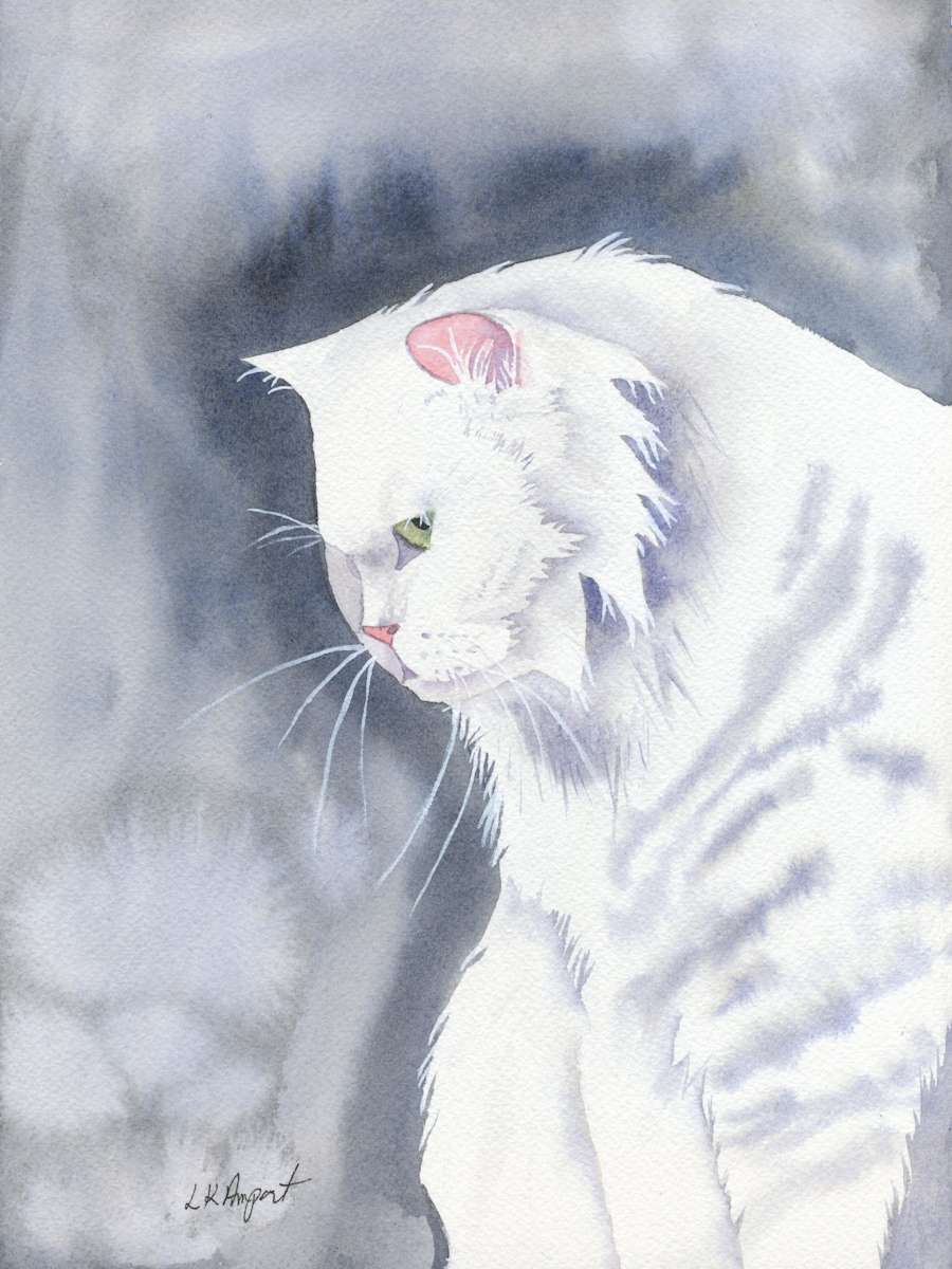 Cat Looking Down by Lisa Amport, Image 1.