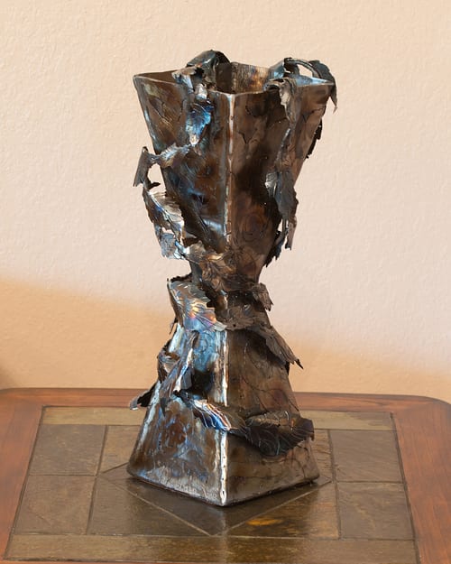 Leaf Vase by Dick Bixler 