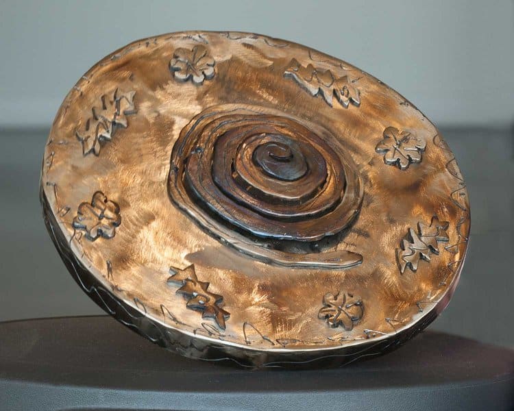 Spiral Plate by Dick Bixler  Image: 10.5" diameter
