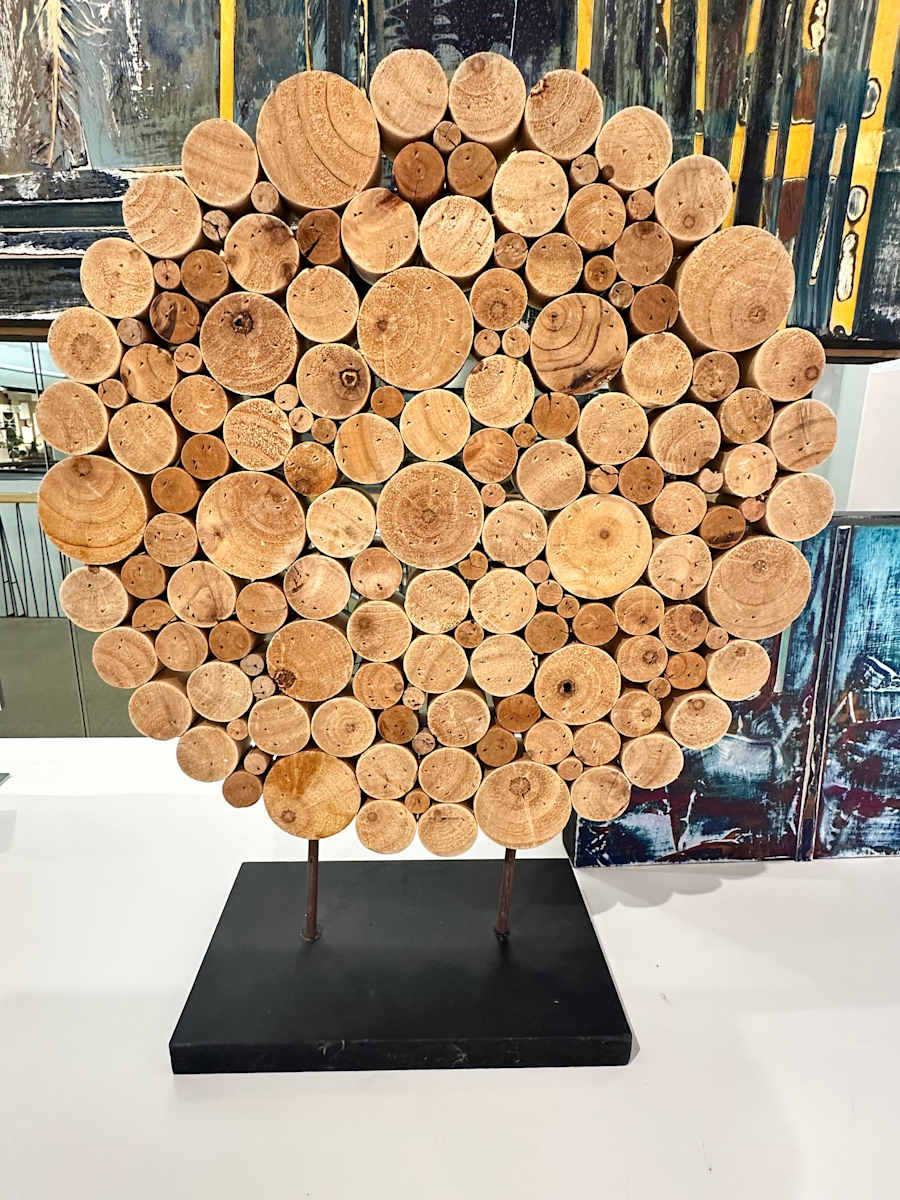 Wood Sculpture - Round cuts by Artvia Design 