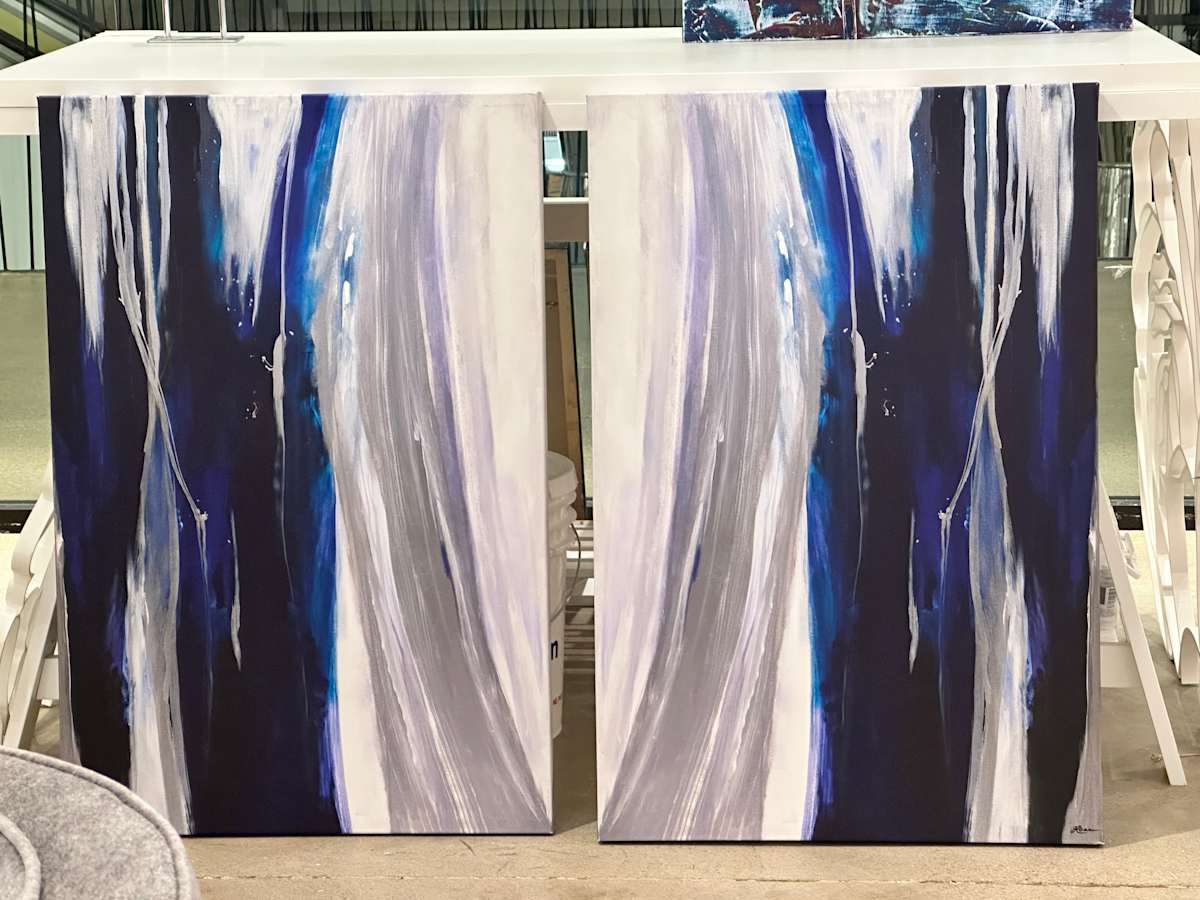 Finding the Light III (Hand-touched LEP) diptych by Artvia Design 