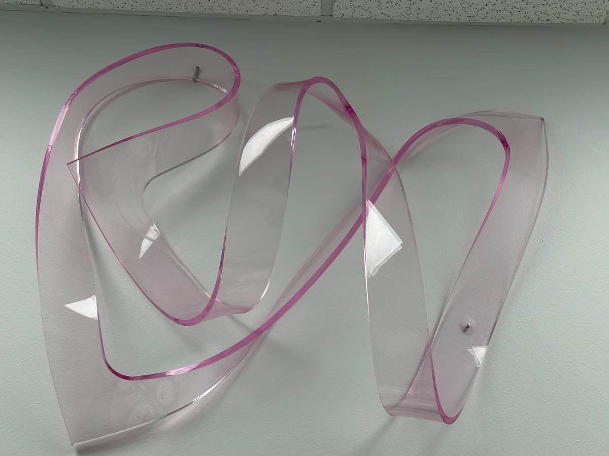 Light Pink Lucite Sculpture by Artvia Design, Image 1.