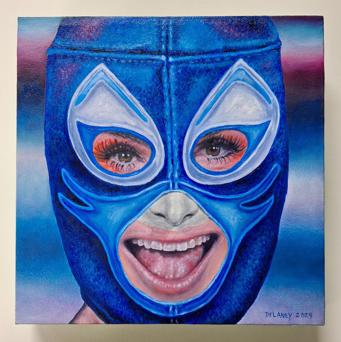 Dylan Mulvaney by Richard Michael Delaney  Image: Wrestling Mask Portrait