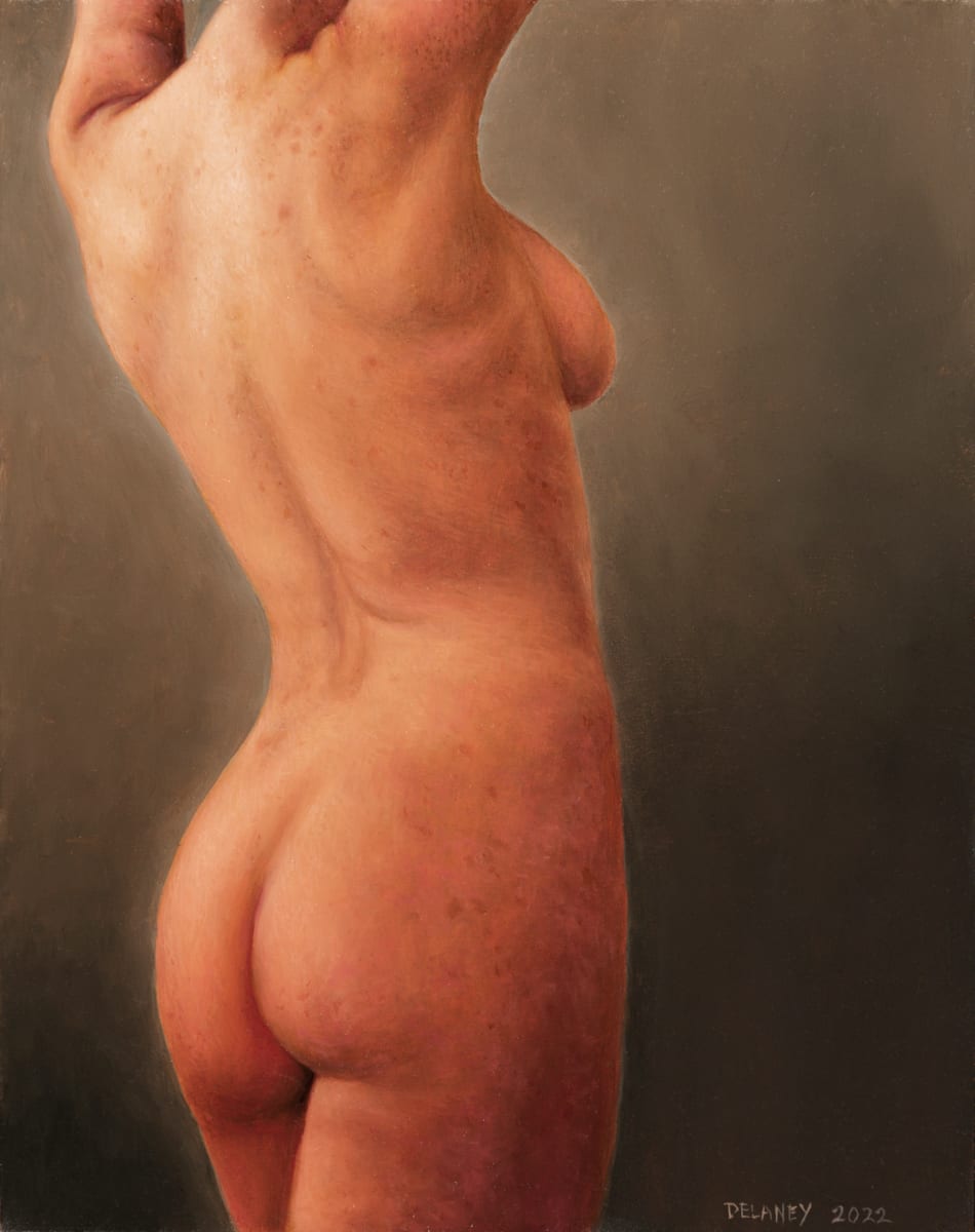 Nude Woman Side and Back View by Richard Michael Delaney 