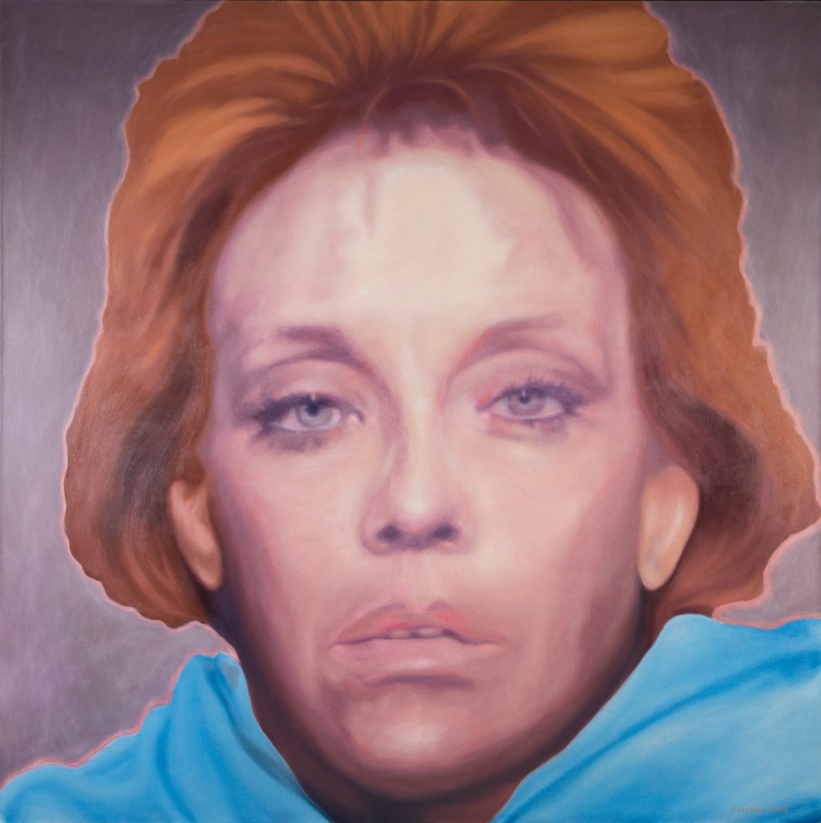 Fugitive Corenna  Eleanor Fairchild by Richard Michael Delaney  Image: From series of paintings, titled, "Fugitives." The faces are from criminal mug shots, the names are fictitious. 