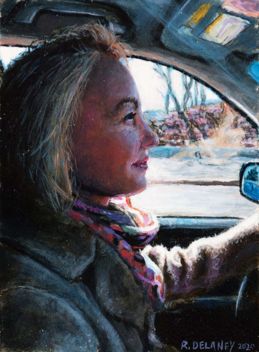 Sveta Driving by Richard Michael Delaney 
