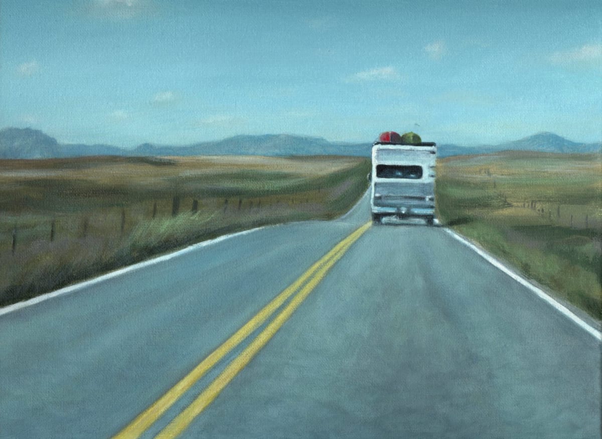 Holiday Camper by Richard Michael Delaney  Image: Trans Canada Highway heading toward Calgary, Alberta.