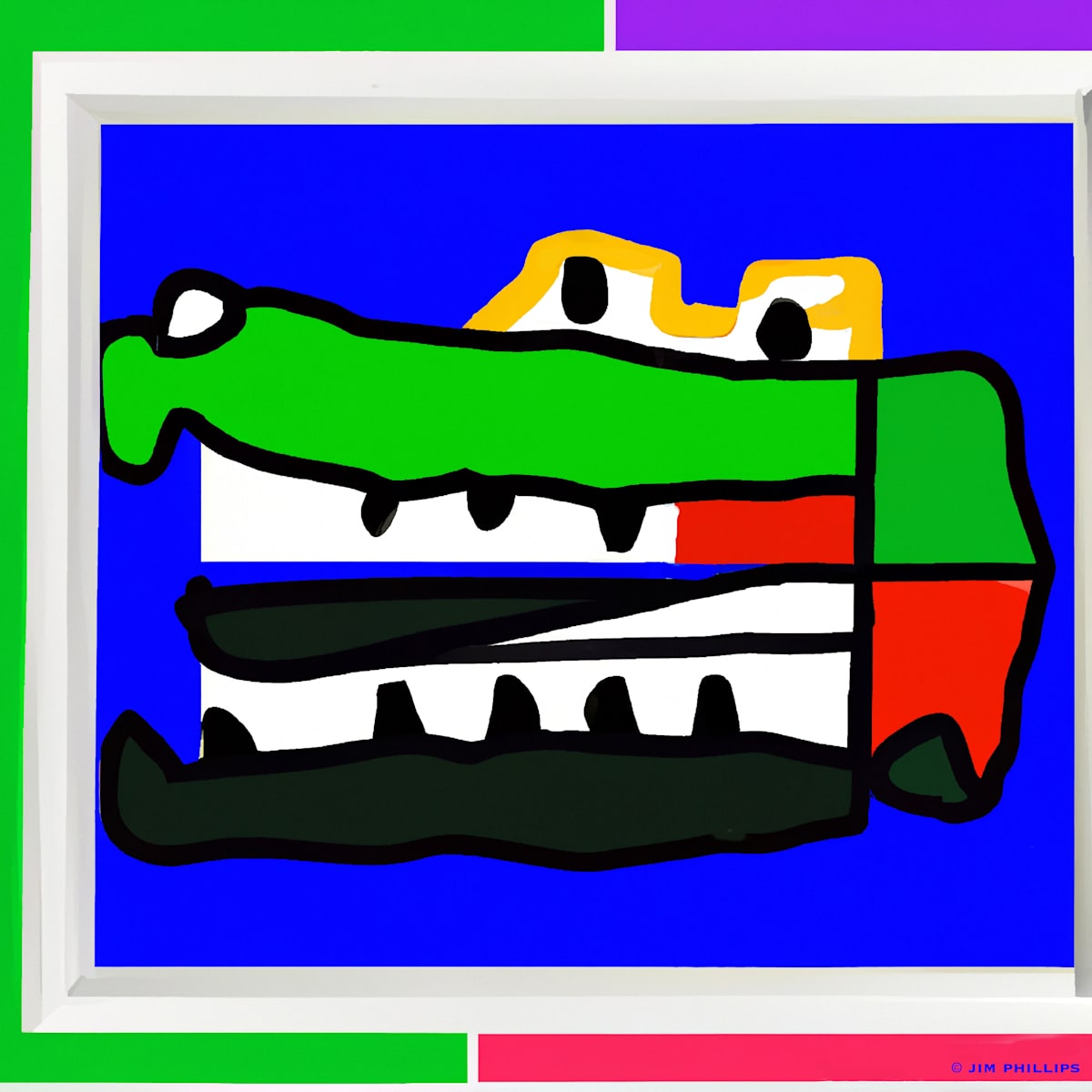 Alligator - abstract 012 by Jim Phillips, Image 5.