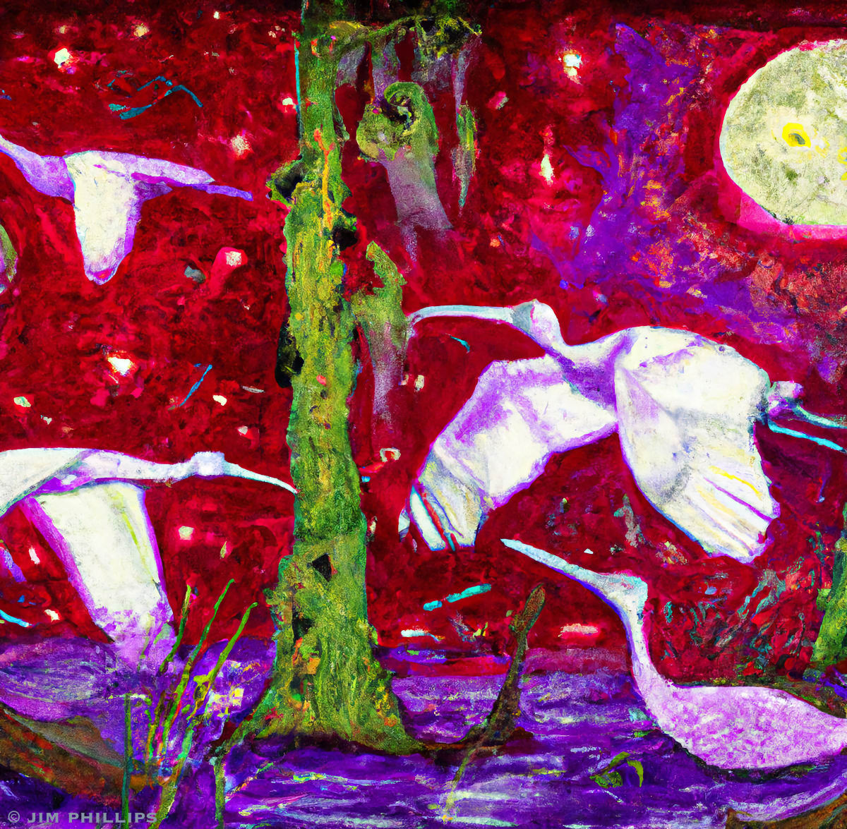 Swamp Birds 010 by Jim Phillips 
