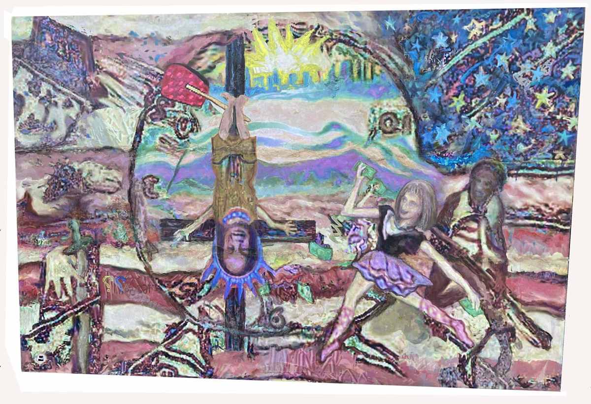 Looking Back At The Tales of Golden Cities in The Sky by Stephen Frank Gary, Image 1.