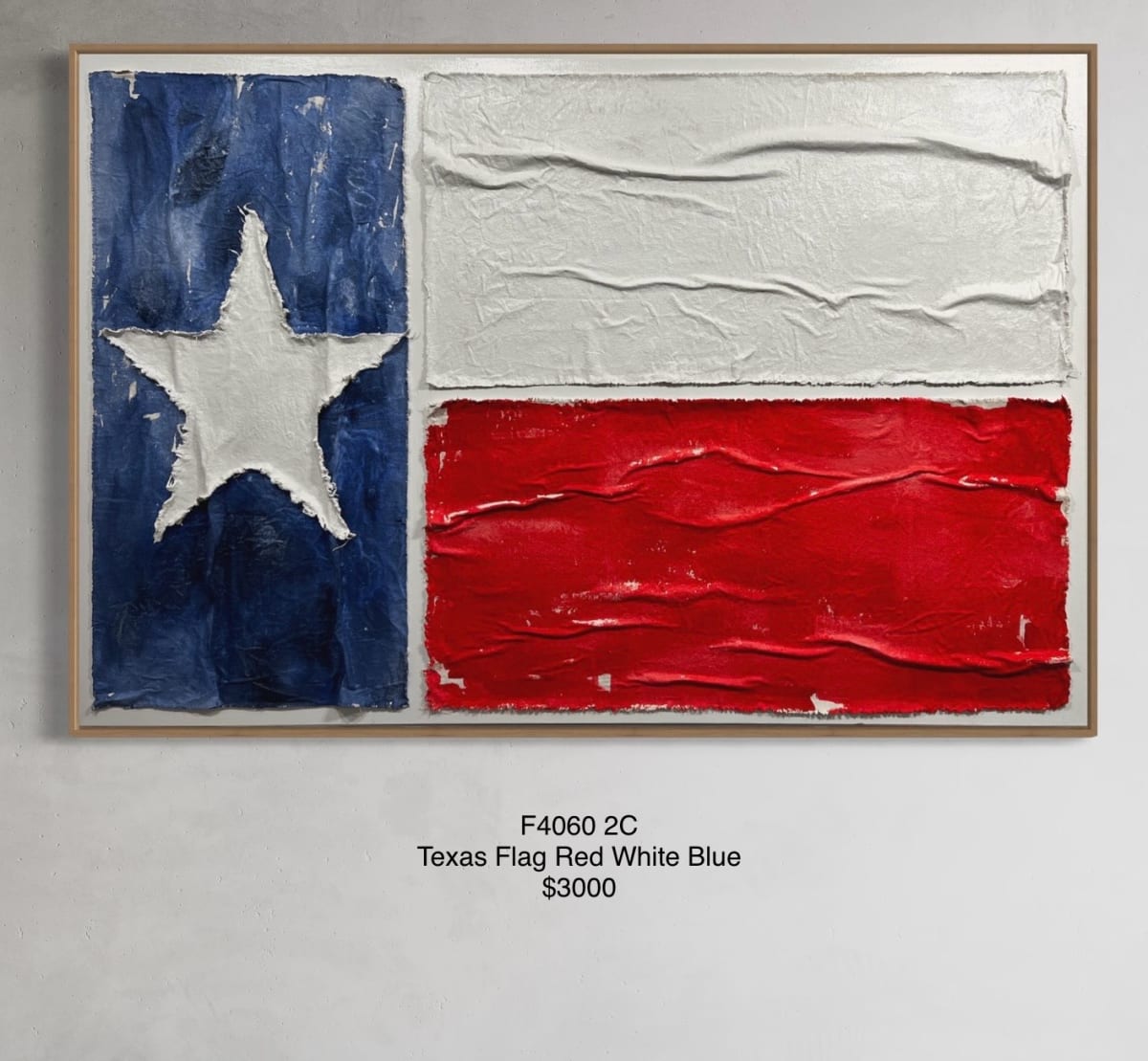 F4060 2C Texas Flag Red White Blue by Michael Denny Art 
