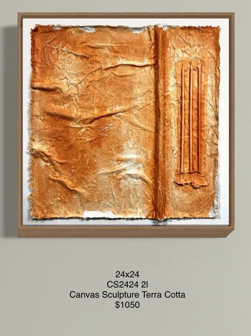 CS2424 2L Canvas Sculpture Terra Cotta by Michael Denny Art 