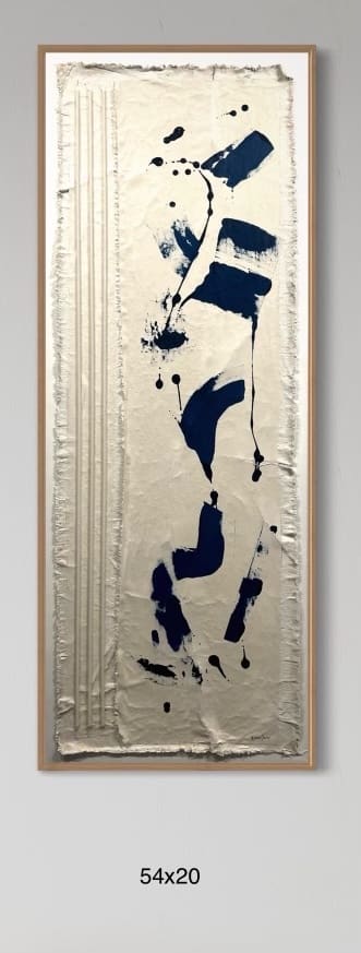 NS5420 A Naturals Sticks Navy Abstract by Michael Denny Art 