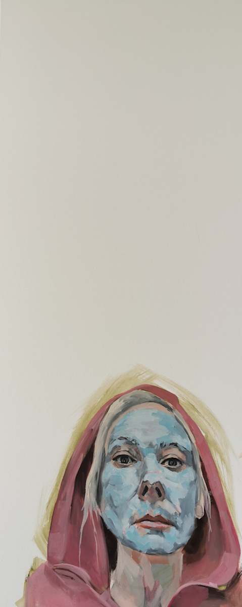 Defying the clock,self portrait by Bernadette Doolan 