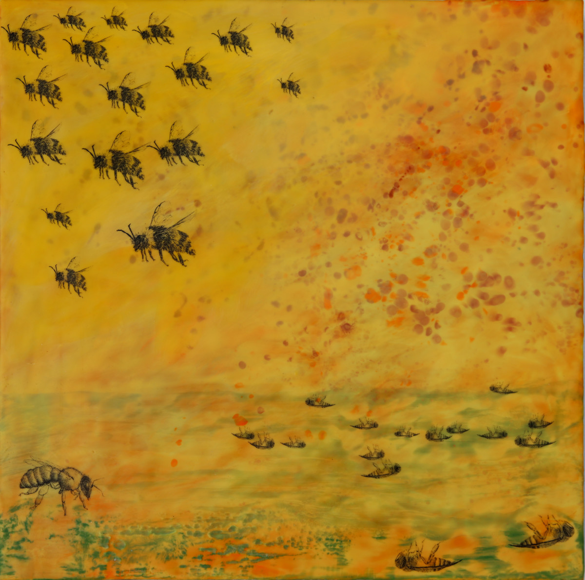 Colony Collapse/Bees 1 by Carrie Baxter 