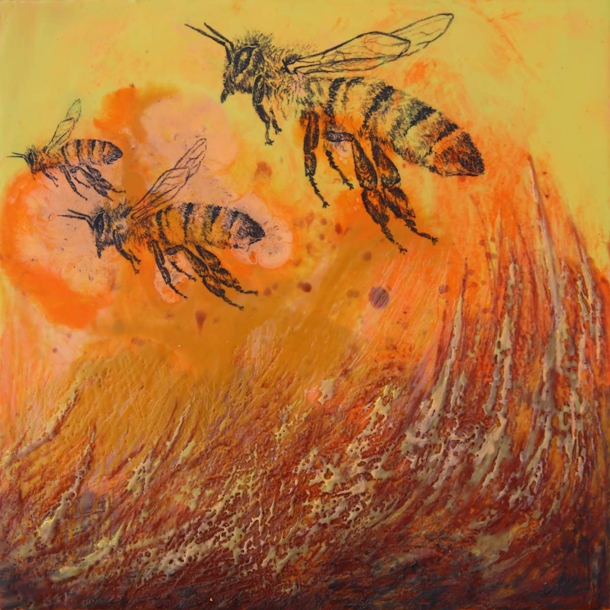 Bees 4 by Carrie Baxter, Image 1.