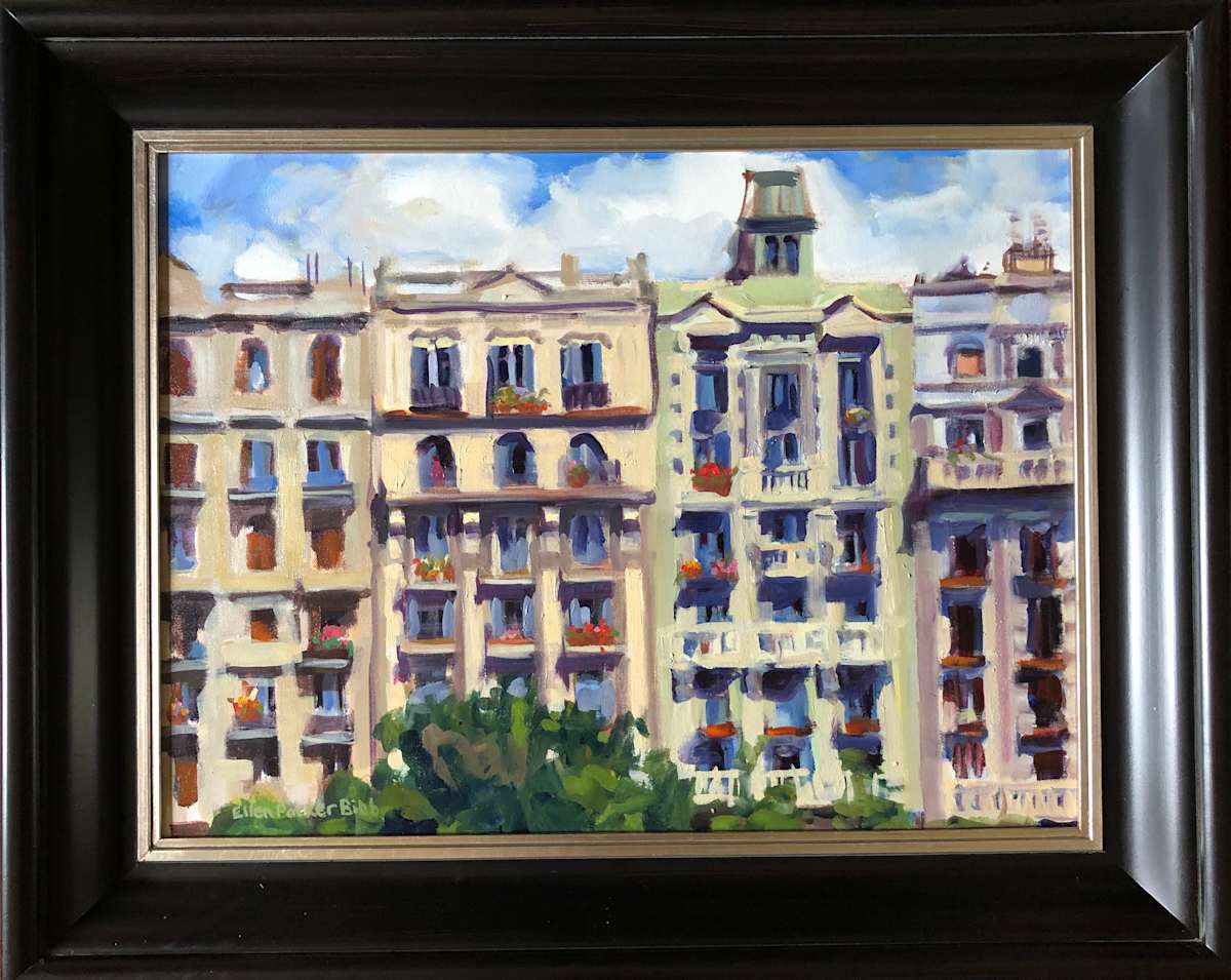 Barcelona Neighbors by Ellen Bibb 