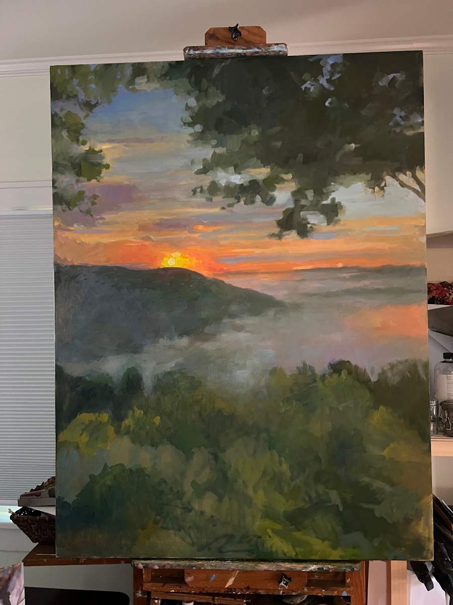 Day is Done at Temperance Hall by Ellen Parker Bibb, Image 1.