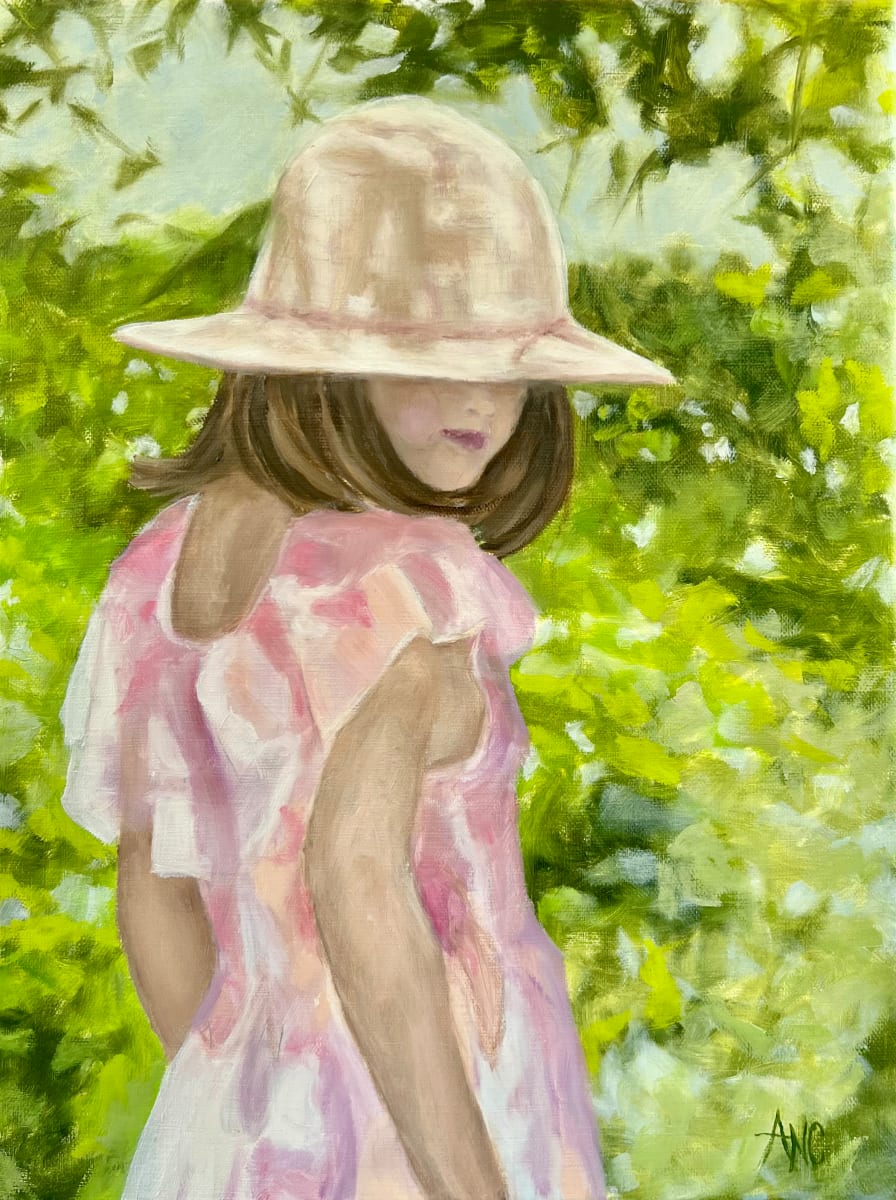 Girl in Summer Hat by Ann Nystrom Cottone 