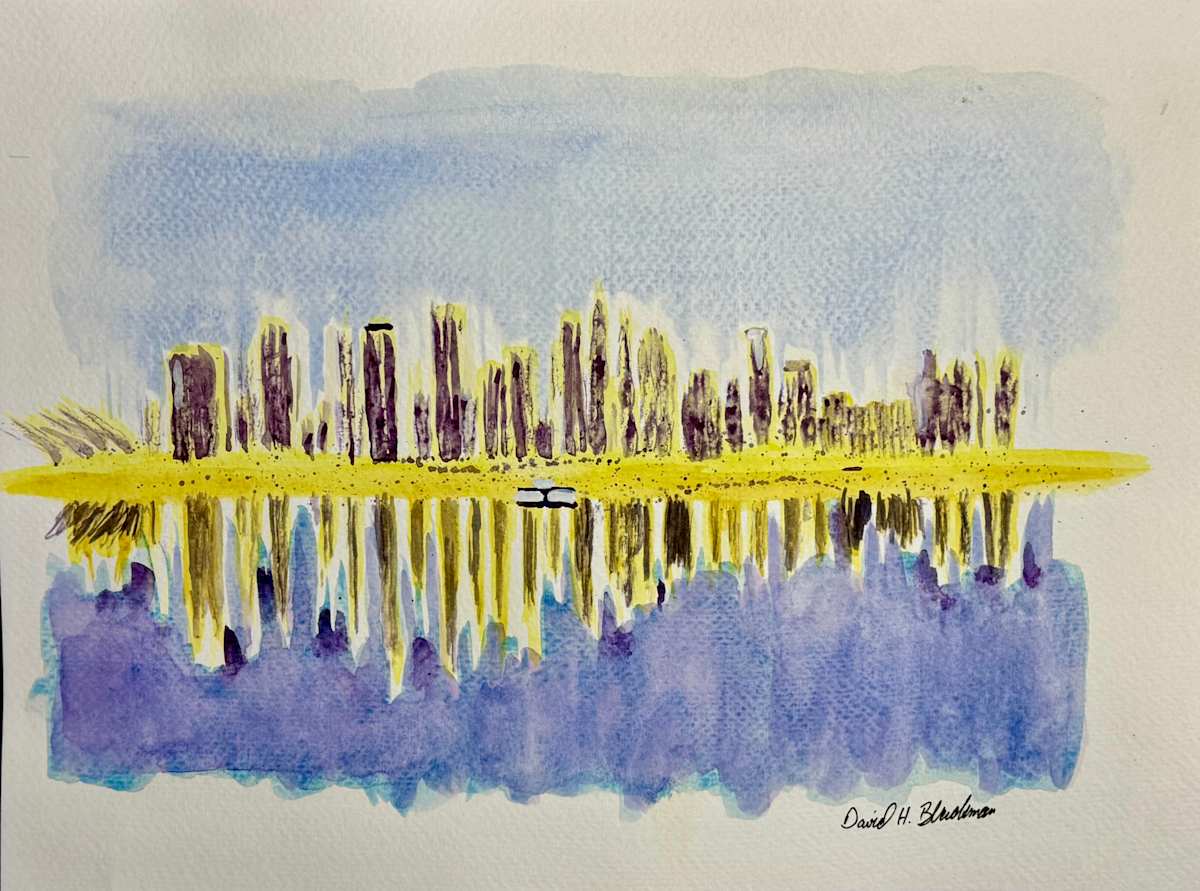City Echoes Beneath the Glow by David  H. L. Blackman, Ph. D., Image 2.