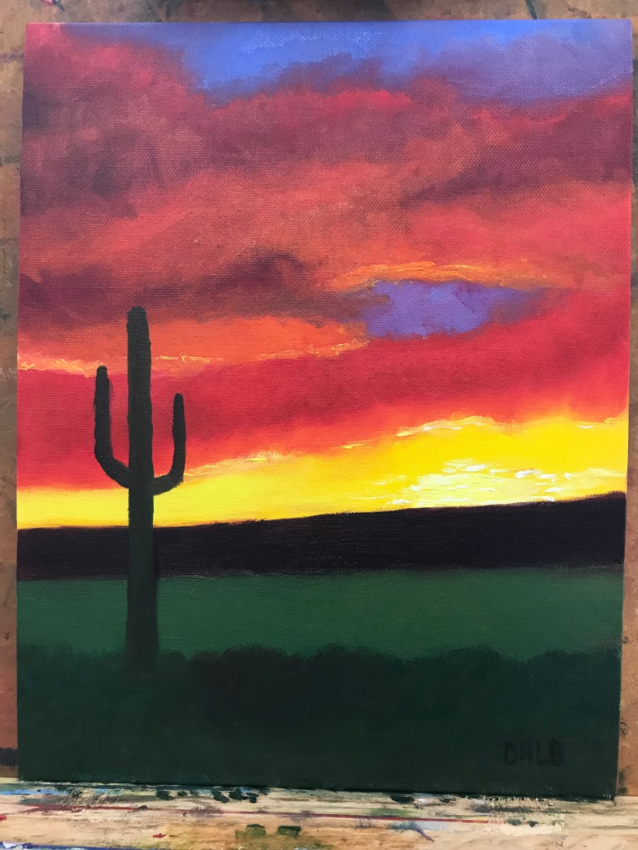 AZ Desert Sunset by David  H. L. Blackman, Ph.D  Image: AZ Desert Sunset