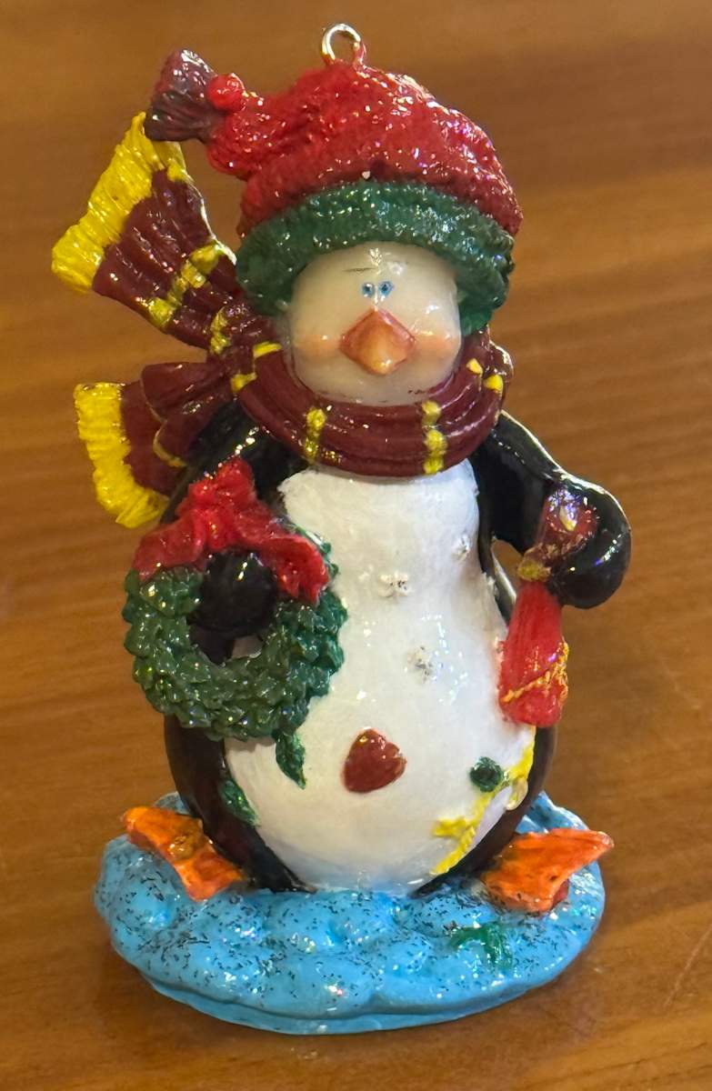 Penguin with Wreath by David  H. L. Blackman, Ph. D.  Image: Penguin with Wreath